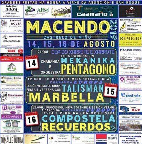 A Asunción e San Roque de Macendo en Castrelo de Miño