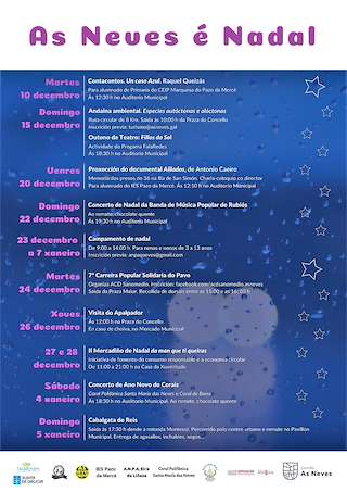 Programa de Nadal - Cabalgata de Reis en As Neves