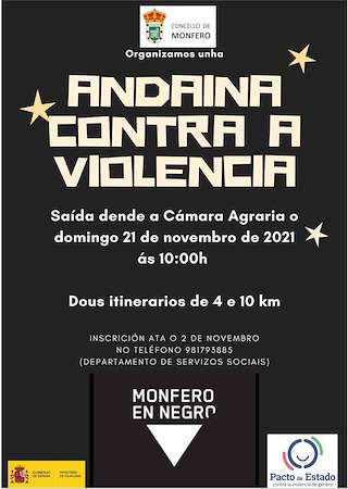 Fechas, información, programa, cartel, imágenes, mapa y ubicación de Andaina Contra a Violencia de Xénero  en  Monfero