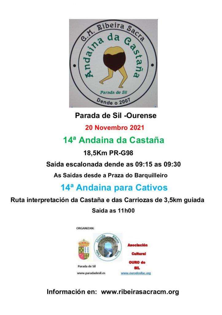 XVI Andaina da Castaña e XVI Andaina para Cativos en Parada de Sil