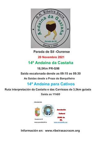 Fechas, información, programa, cartel, imágenes, mapa y ubicación de XVI Andaina da Castaña e XVI Andaina para Cativos  en  Parada de Sil