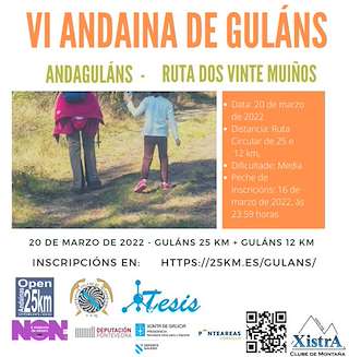 Fechas, información, programa, cartel, imágenes, mapa y ubicación de VIII Andaina de Guláns - Ruta dos Penedos  en  Ponteareas