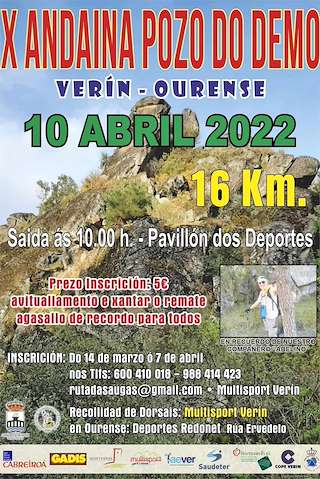 Fechas, información, programa, cartel, imágenes, mapa y ubicación de XI Andaina Pozo do Demo   en  Verín