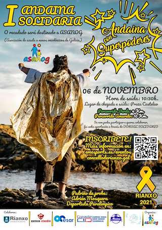 Fechas, información, programa, cartel, imágenes, mapa y ubicación de III Andaina Solidaria ASANOG  en  Rianxo