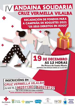 Fechas, información, programa, cartel, imágenes, mapa y ubicación de VI Andaina Solidaria  en  Vilalba