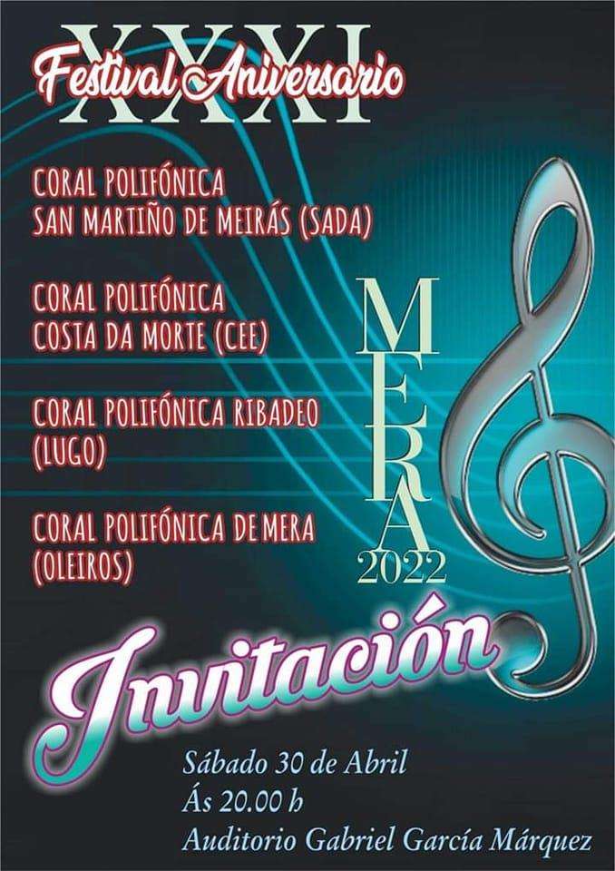 XXXII Aniversario Coral Polifónica de Mera en Oleiros