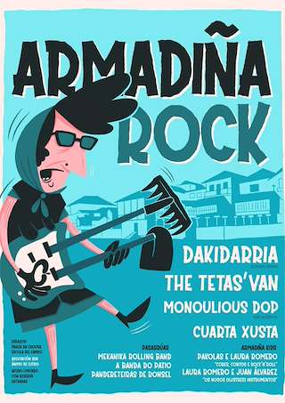 Fechas, información, programa, cartel, imágenes, mapa y ubicación de XIV Armadiña Rock (2024)  en  Poio