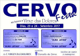 Fechas, información, programa, cartel, imágenes, mapa y ubicación de As Dores  en  Cervo