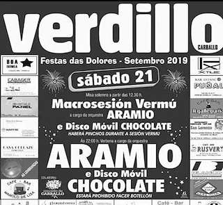 Fechas, información, programa, cartel, imágenes, mapa y ubicación de As Dores de Verdillo  en  Carballo