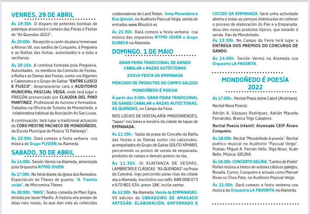As Quendas en Mondoñedo