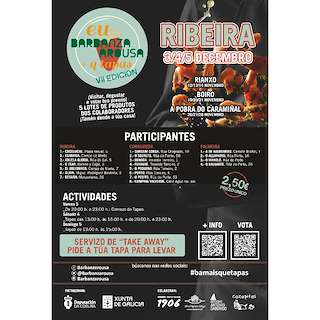 Fechas, información, programa, cartel, imágenes, mapa y ubicación de IX Barbanza Arousa + Q Tapas  en  Ribeira