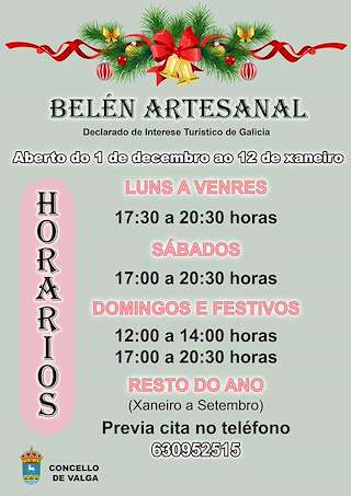 Belén Artesanal en Movimiento de Campaña en Valga