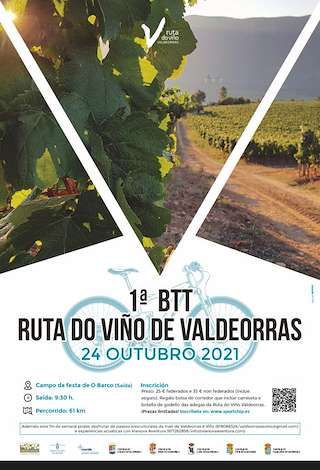 Fechas, información, programa, cartel, imágenes, mapa y ubicación de III BTT Ruta do Viño de Valdeorras  en  A Rúa