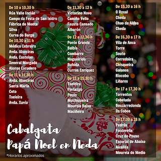 Fechas, información, programa, cartel, imágenes, mapa y ubicación de Cabalgata de Papá Noel  en  Neda