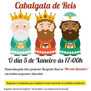 Fechas, información, programa, cartel, imágenes, mapa y ubicación de Cabalgata de Reis   en  Becerreá