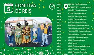 Fechas, información, programa, cartel, imágenes, mapa y ubicación de Cabalgata de Reis  (2025)  en  O Pino