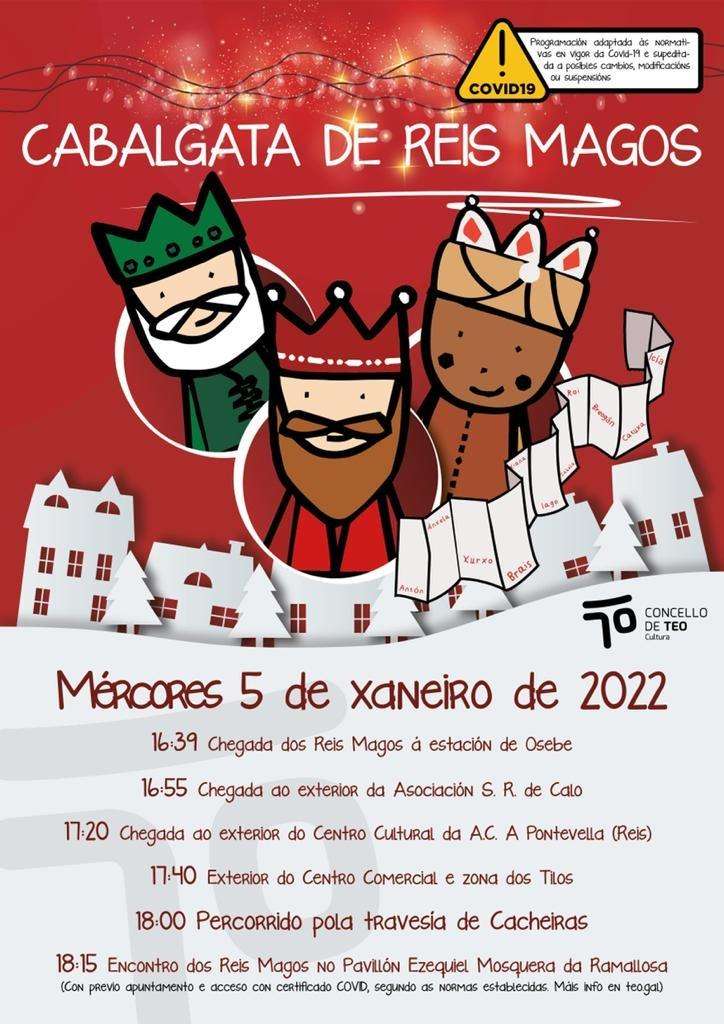 Cabalgata de Reis (2025) en Teo