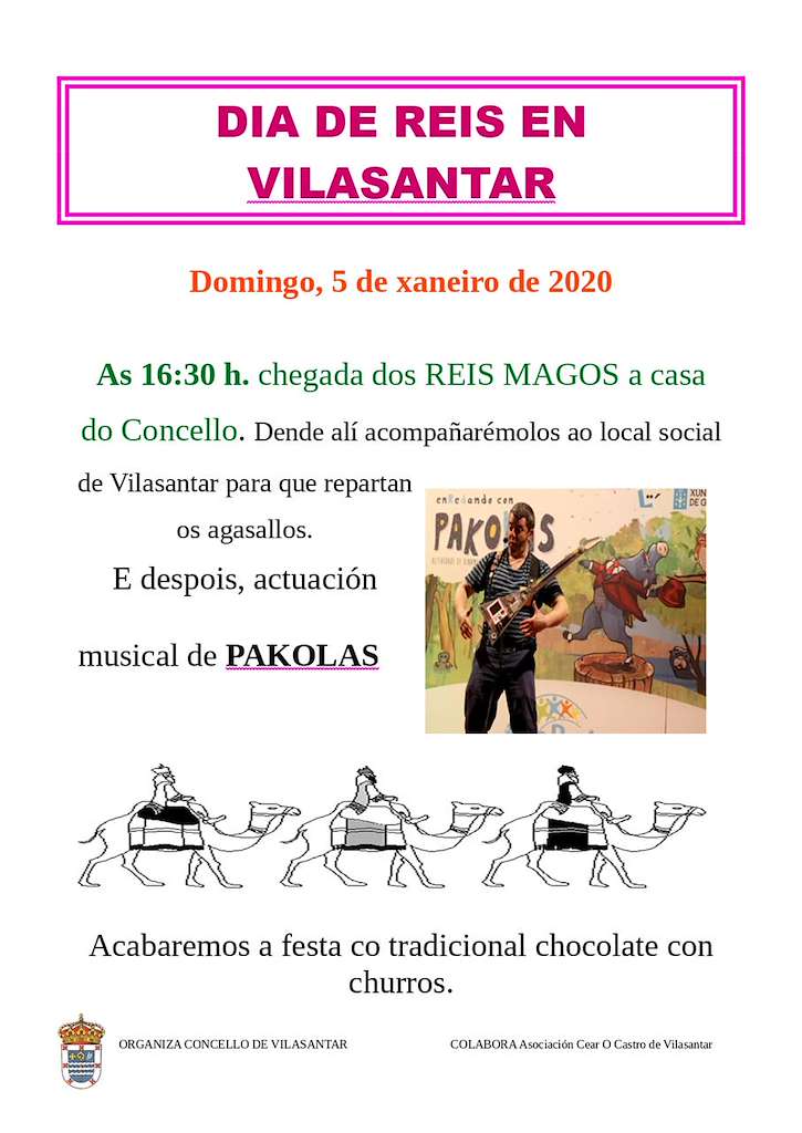Cabalgata de Reis (2025) en Vilasantar