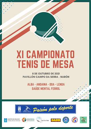 Fechas, información, programa, cartel, imágenes, mapa y ubicación de XI Campeonato de Tenis de Mesa  en  Narón