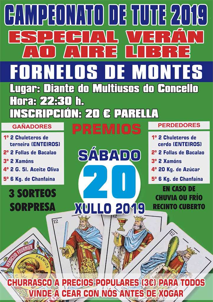 Campeonato de Tute  en Fornelos de Montes