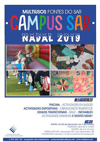 Fechas, información, programa, cartel, imágenes, mapa y ubicación de Campus Sar de Nadal  en  Santiago de Compostela