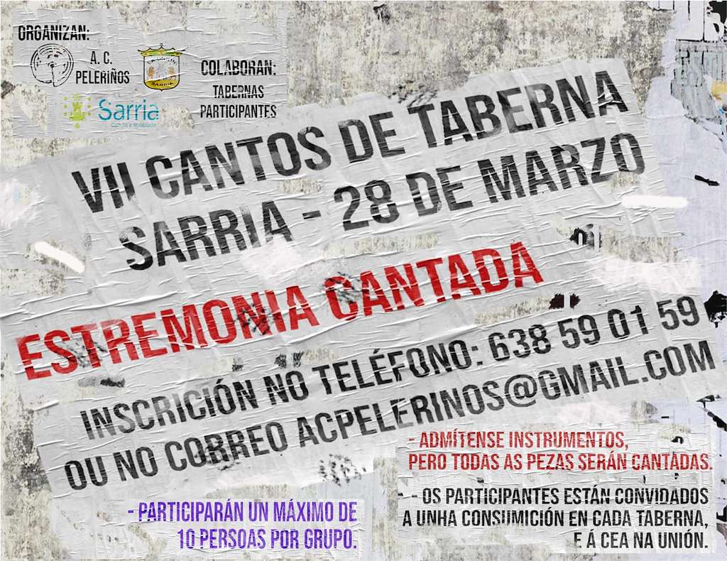 VII Cantos de Taberna - Estremonía Cantada en Sarria