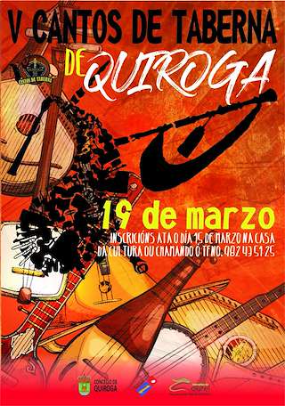 Fechas, información, programa, cartel, imágenes, mapa y ubicación de VII Cantos de Taberna  en  Quiroga