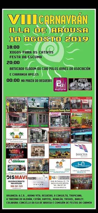Fechas, información, programa, cartel, imágenes, mapa y ubicación de IX Carnavran  en  Illa de Arousa