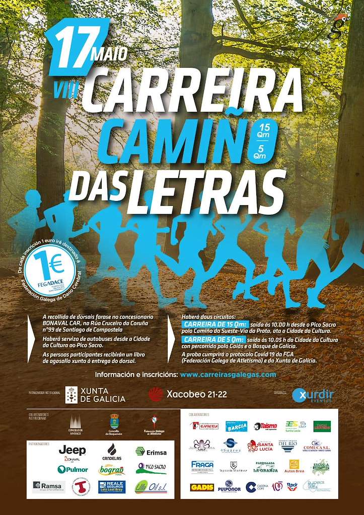 X Carreira Camiño das Letras en Santiago de Compostela
