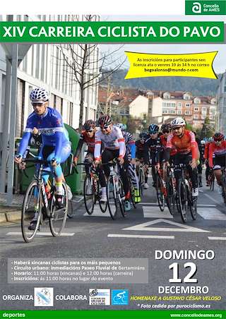 Fechas, información, programa, cartel, imágenes, mapa y ubicación de XVI Carreira Ciclista do Pavo  en  Ames