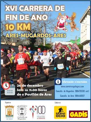 Fechas, información, programa, cartel, imágenes, mapa y ubicación de XVIII Carreira de Fin de Ano  en  Ares