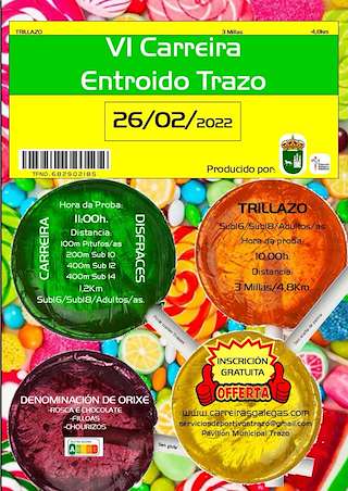 Fechas, información, programa, cartel, imágenes, mapa y ubicación de VIII Carreira do Entroido  en  Trazo