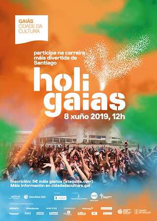 Fechas, información, programa, cartel, imágenes, mapa y ubicación de VI Carreira Holi Gaiás (2024)  en  Santiago de Compostela