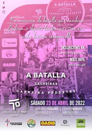 Fechas, información, programa, cartel, imágenes, mapa y ubicación de Carreira Pedestre Batalla de Cacheiras   en  Teo