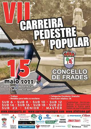 Fechas, información, programa, cartel, imágenes, mapa y ubicación de IX Carreira Pedestre Popular  en  Frades