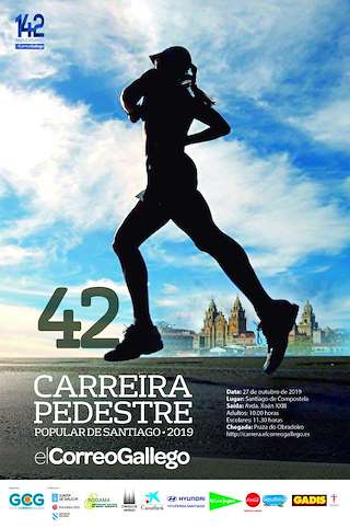 Fechas, información, programa, cartel, imágenes, mapa y ubicación de XLV Carreira Pedestre Popular (2024)  en  Santiago de Compostela