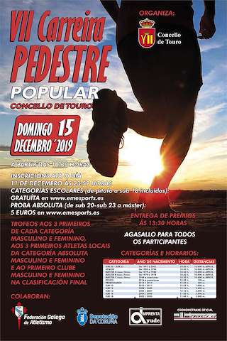 Fechas, información, programa, cartel, imágenes, mapa y ubicación de IX Carreira Pedestre Popular  en  Touro