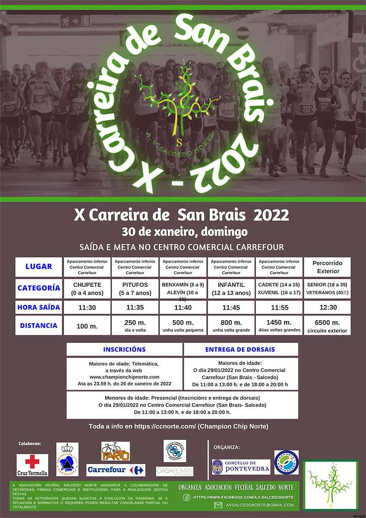 XII Carreira Pedestre San Brais en Pontevedra