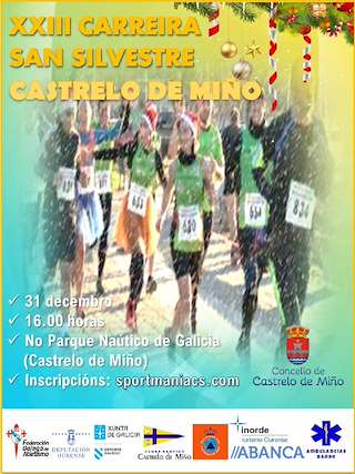 Fechas, información, programa, cartel, imágenes, mapa y ubicación de XXV Carreira Pedestre San Silvestre  (2024)  en  Castrelo de Miño