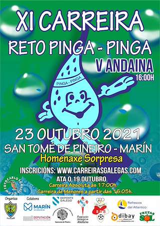 Fechas, información, programa, cartel, imágenes, mapa y ubicación de XIII Carreira Pinga Pinga   en  Marín