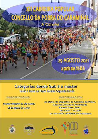 Fechas, información, programa, cartel, imágenes, mapa y ubicación de XIV Carreira Popular  en  A Pobra do Caramiñal