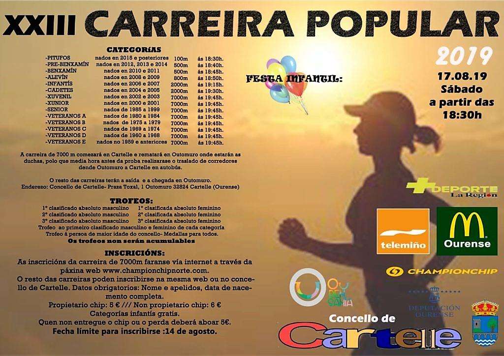 XXV Carreira Popular  en Cartelle