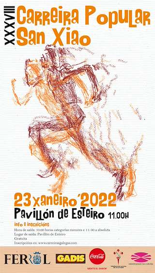 Fechas, información, programa, cartel, imágenes, mapa y ubicación de XL Carreira Popular de San Xiao  en  Ferrol