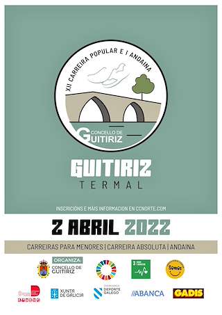 Fechas, información, programa, cartel, imágenes, mapa y ubicación de XIV Carreira Popular Guitiriz Termal 