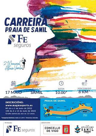 Fechas, información, programa, cartel, imágenes, mapa y ubicación de Carreira Popular Praia de Samil- IV Memorial Alfonso Varela  en  Vigo