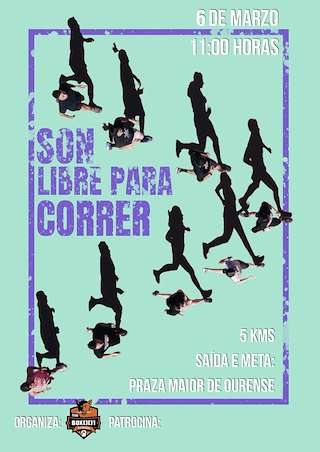 Fechas, información, programa, cartel, imágenes, mapa y ubicación de IV Carrera de la Mujer - Son Libre Para Correr  en  Ourense