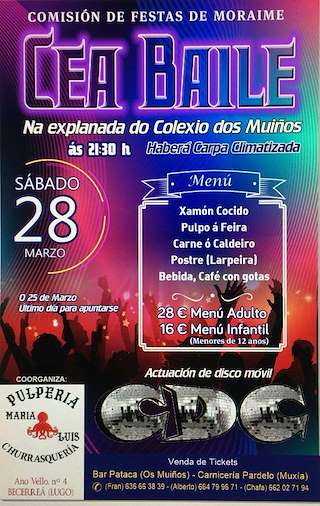 Fechas, información, programa, cartel, imágenes, mapa y ubicación de Cea-Baile de Moraime  en  Muxía