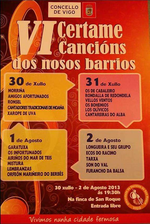 XV Certame Cancións dos Nosos Barrios en Vigo
