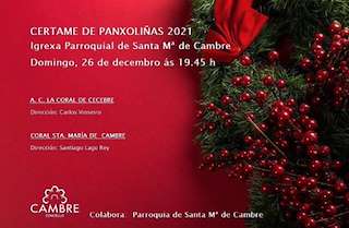Fechas, información, programa, cartel, imágenes, mapa y ubicación de Certame de Panxoliñas  en  Cambre