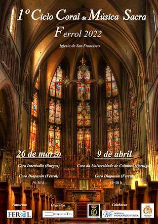 Fechas, información, programa, cartel, imágenes, mapa y ubicación de III Ciclo Coral de Música Sacra  en  Ferrol